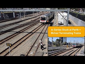 A-Series Train Stuck at Perth Station Entry (incl. McIver Terminating Trains)