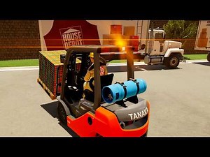 Forklift Simulator - First Look UPS & Home Depot Unlocked! 4K