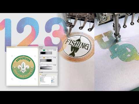 Creating stitch blends in EmbroideryStudio