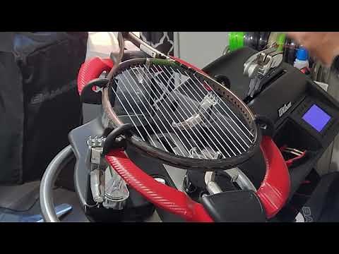 2021 Wilson Blade 98 18x20 step by step stringing instructions