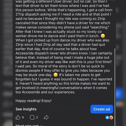 Over One Week Ago I Was Stranded By Three Rides