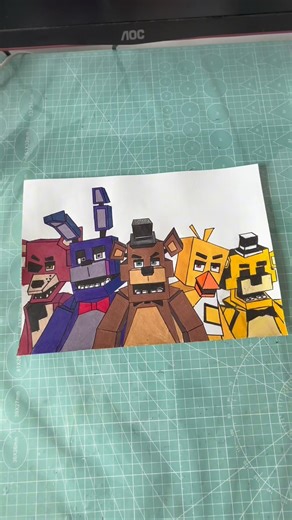 Minecraft Golden Freddy - Five Night at Freddys #minecraft #fivenightsatfreddys #fnaf #goldenfreddy