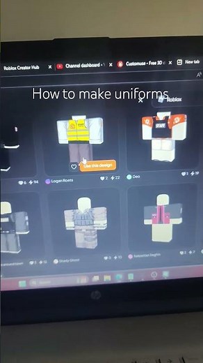 How to make uniforms tutorial #roblox