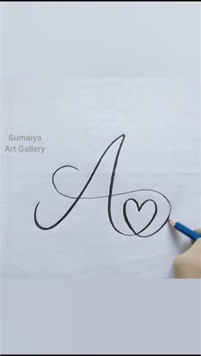 Stylish Letter Art drawing #art #drawing #design #tattoo #mehndi #alphabet