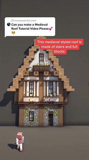How to Build a Medieval Roof in Minecraft