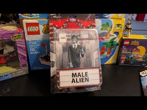 NECA TOONY TERRORS MALE ALIEN THEY LIVE ACTION FIGURE FROM ROSS UNBOXING