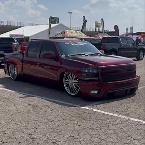 Slammed Crew Cab Chevy at Texas Truck Invasion #sickslammedtrucks #baggedtrucks #sicktrucks | SICK Slammed Trucks