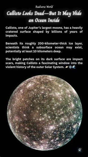 👉 This Dead-Looking Moon May Hide an Ocean Beneath the Ice 🤯 #space #spacefacts #cosmicexploration
