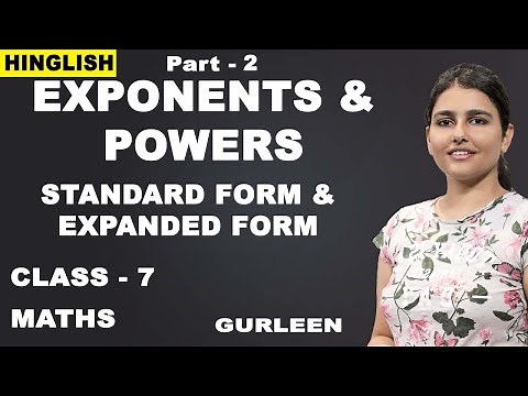 Exponents And Powers | CBSE | NCERT | Maths Class 7 | Standard and Expanded Form