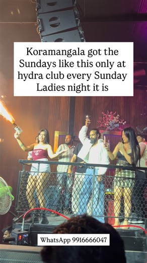 DJ Hassan on Instagram: "Koramangala got the Sundays like this only at hydra club every Sunday Ladies night it is WhatsApp 9916666047"