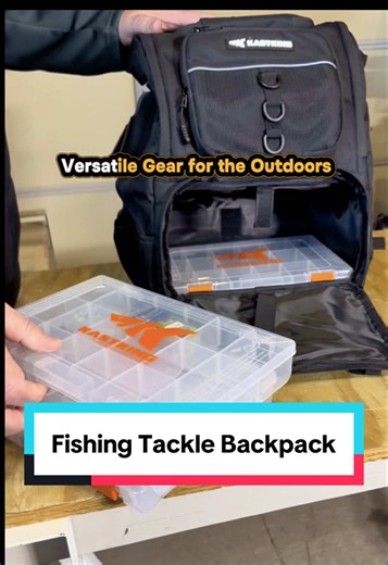Built for the water. Ready for wherever you roam. KastKing Karryall 40L Fishing Tackle Backpack Highlights & Features • Designed for anglers but versatile enough for camping, hiking, travel, and everyday carry • Spacious 40L main compartment with adjustable divider for custom storage • Holds multiple 3600 tackle trays plus tools and personal gear • 14 smart storage pockets to keep everything organized and easy to grab • Tough 600D Oxford fabric built for real outdoor use • Reinforced, water-resi