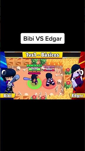 Bibi vs Edgar 😆😆 Brawl Stars #Shorts