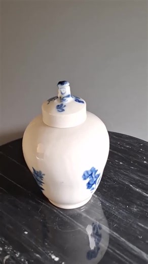 Vintage Porcelain Lidded Jar, Royal Copenhagen, Blue Floral, Denmark - Etsy