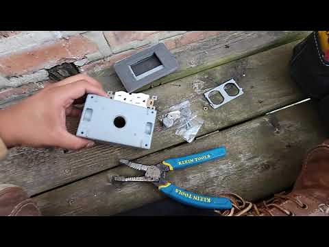How to Install an Exterior Junction Box/Outlet!!!