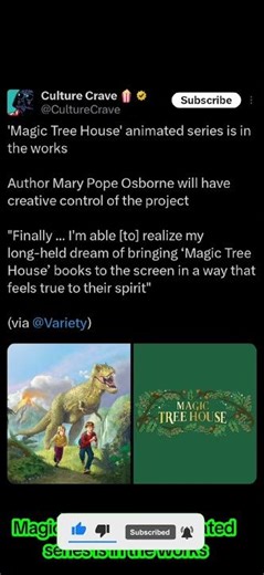 Magic Tree House animated series is in the works