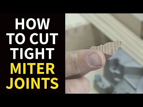 WOODWORKING: How to Cut Tight Miter Joints