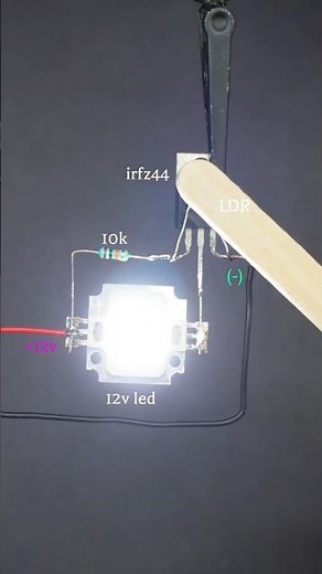 MOSFET solar light #experiment #scienceproject