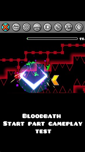 Geometry Dash BloodBath test #geometrydash #gd #геометридеш #гд #рек | geometrydash