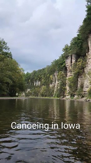 One of our favorite places to go canoeing is the Upper Iowa River near Bluffton and Decorah. The cliffs are stunning, and you often see bald eagles soaring over the river. We camped along the river and rented our canoes and kayaks from the Bluffton Resort and Bar. You can choose from a variety of time lengths down the river and put in at different spots upstream. For more info see their website: https://www.blufftonresort.com/ #canoeing #kayaking #UpperIowaRiver #Bluffton #Decorah #ThisIsIowa #T