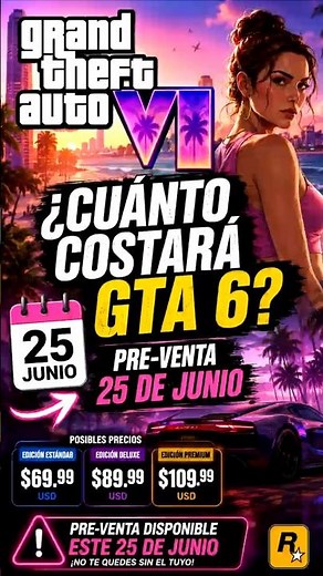 ¿Cuanto va Costar GTA 6? | Fecha Oficial Pre-Venta