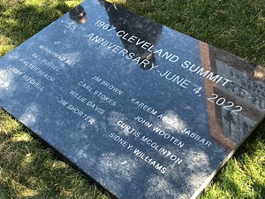 Marker commemorating historic 1967 Cleveland Summit is unveiled