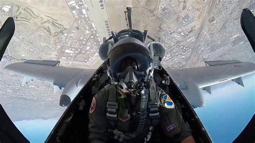 A-10C Double Aileron Roll & Vertical 540 • Cockpit Camera