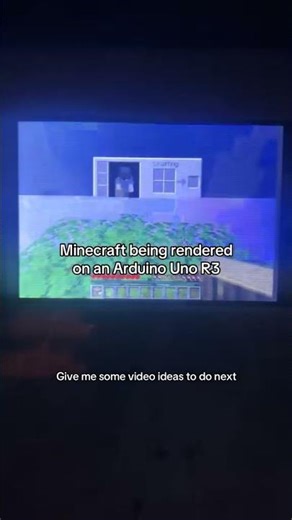 Minecraft getting rendered on an Arduino Uno R3 with a 480p display! #arduino #arduinoproject