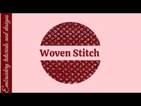 Needlepoint stitch #30 - Woven Stitch|Easy Needlepoint Stitch Guide for Beginners