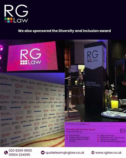 Lexis Nexis Legal Awards 2026 | RG Law - Finalists
