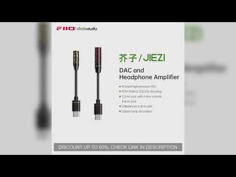 FiiO JIEZI USB Type C to 3.5mm/Unbalanced 4.4mm Earphone USB C Cable Audio Aux Cable For IOS Android