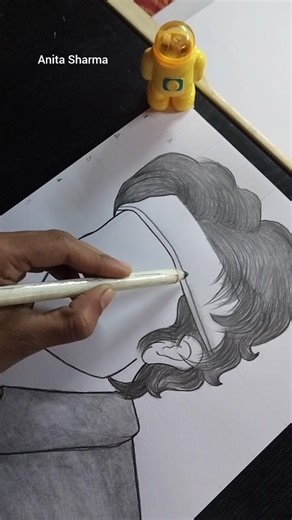 Anita Sharma on Instagram: "Boy drawing easy very easy 🙂🙂"