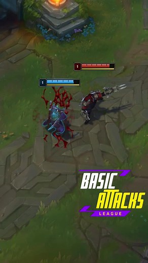Shen vs Zed Level 1 Basic Attacks