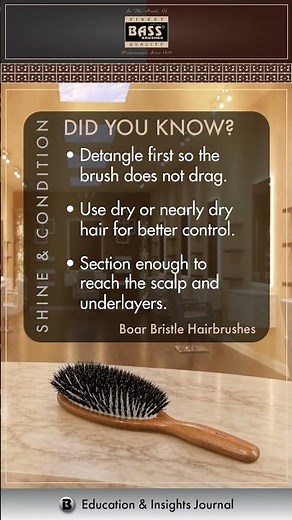 How to Use a Boar Bristle Brush on Thick Hair