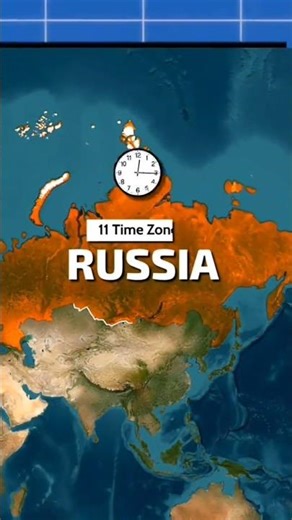Animated map shows Russia's location in the world #russias #animated
