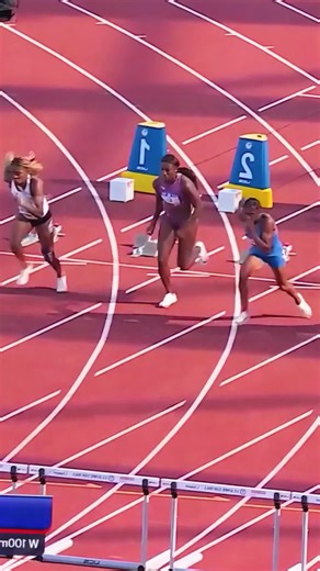 The Smartest Strategy? Why Nia Ali Jogged Through the Hurdles.#trackandfield #Hurdles #OlympicTrials #NiaAli #SportsStrategy