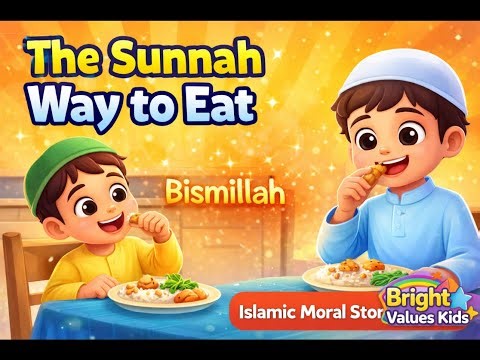 The Sunnah Way to Eat | Islamic Moral Story for Kids😱