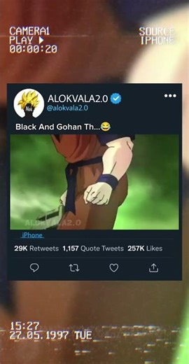Black Goku vs Gohan😂#shortvideo #gokugoku #anime #shortfeed