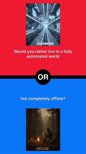 Technology is changing who we trust 🤖 systems, people, and modern choices . . . . . #wouldyourather #technology #psychology #psychologyfacts #fyp