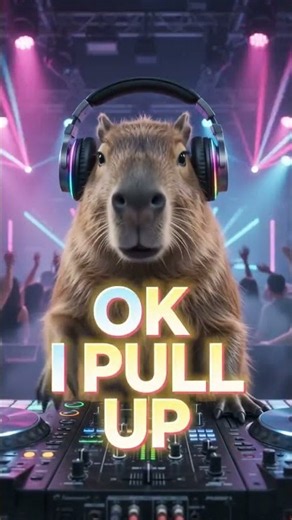 OK I PULL UP 🦫🔥 #shorts #capybara #okipullup