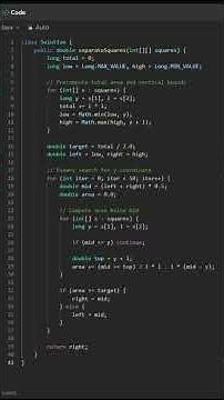 3453 Separate Squares I