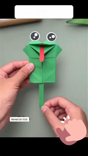How to make Paper frog?#diy #papercraft #craft #creativity #shorts