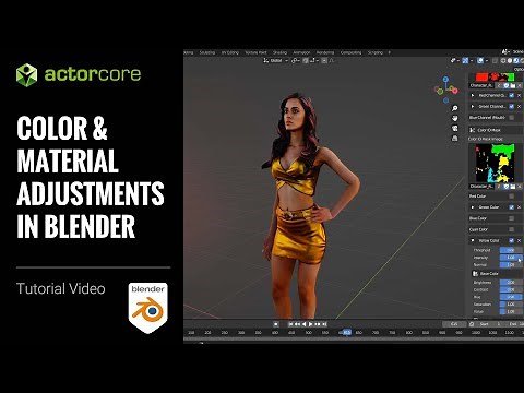 Adjust Colors and Materials in Blender to Create Unlimited Rigged Characters | ActorCore Asset Store