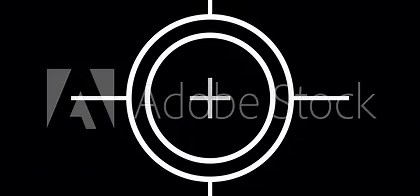 Target icon Sniper Scope Crosshair Animation overlay HUD Target Reticle and Circular UI Elements in Transparent Background for Video Editing.