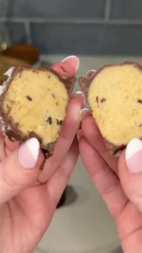 Easy chocolate covered cookie dough balls recipe