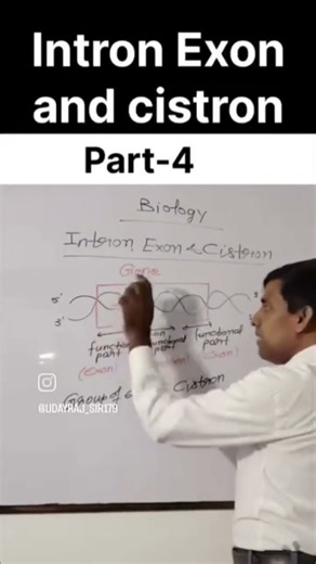 #viral #shorts #Intron Exon and cistron (part-4) #NCERT #Biology #Our study room @udayraj_sir17