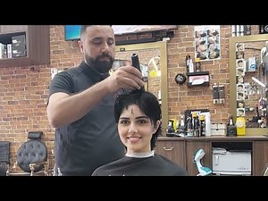 💈 ASMR BARBER . buzz cut for girls