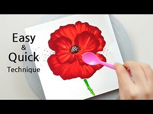 (595) Painting ideas with spoons | Painting for beginners | Easy Painting Tips | Designer Gemma77