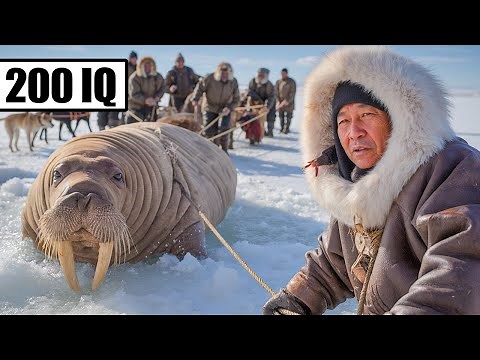 How Inuit Hunters Catch 4000 Pound Walrus in The Arctic