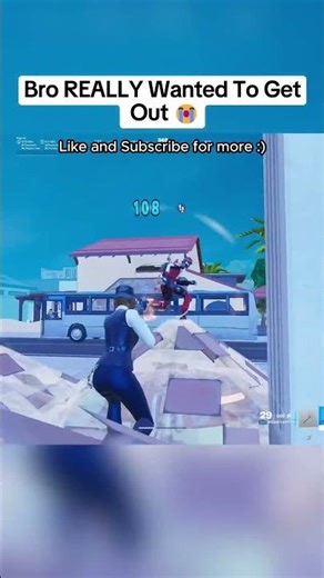 Bro REALLY Wanted To Get Out 😭 #Fortnite #FortniteMemes #Chapter6 #FortniteClips