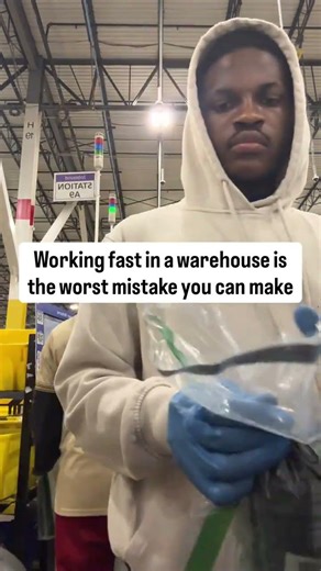 Working fast in a warehouse is the worst mistake you can make #warehousejobs #warehouse